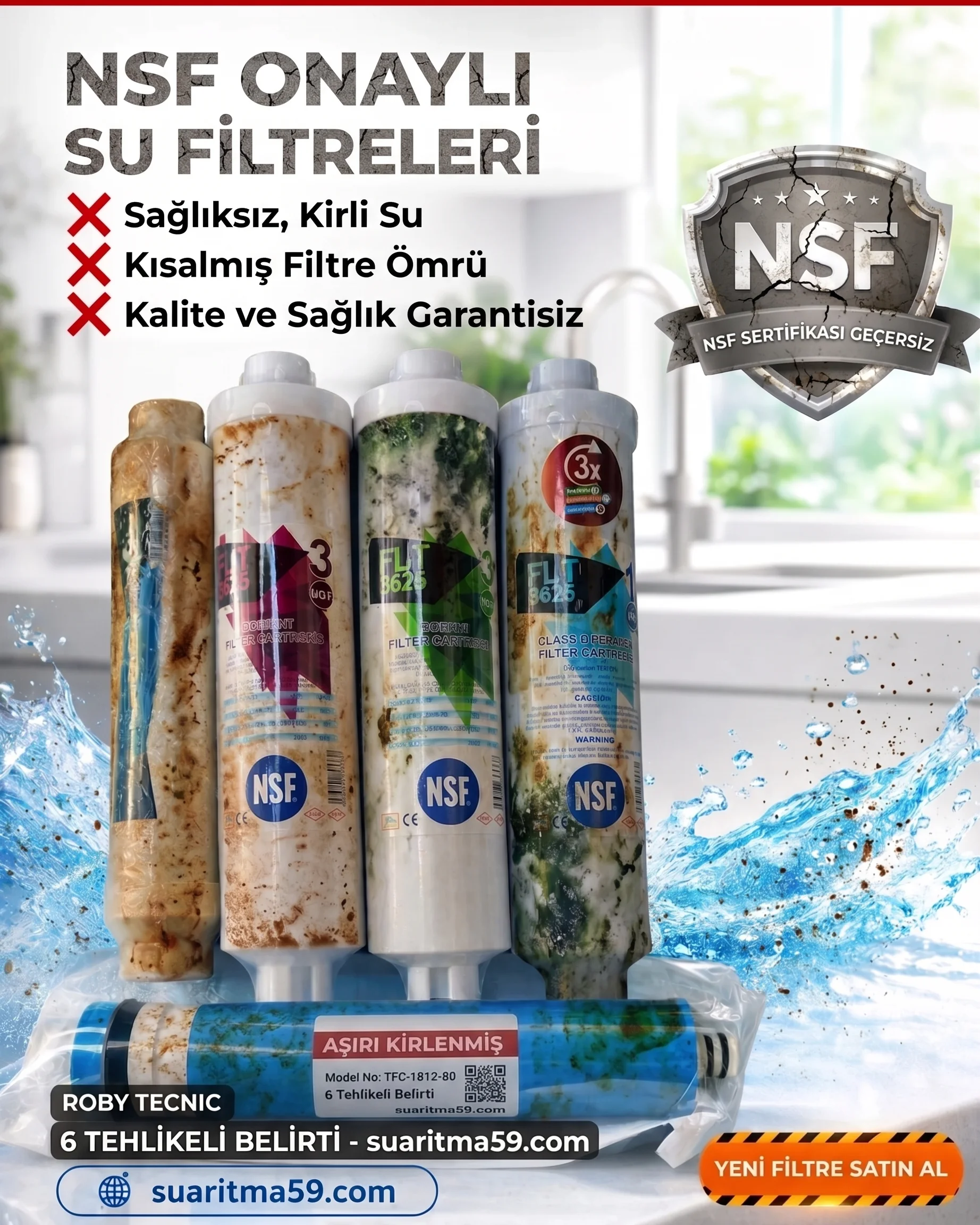 Su Arıtma Filtresi Değişmezse Ne Olur? 6 Tehlikeli Belirti
