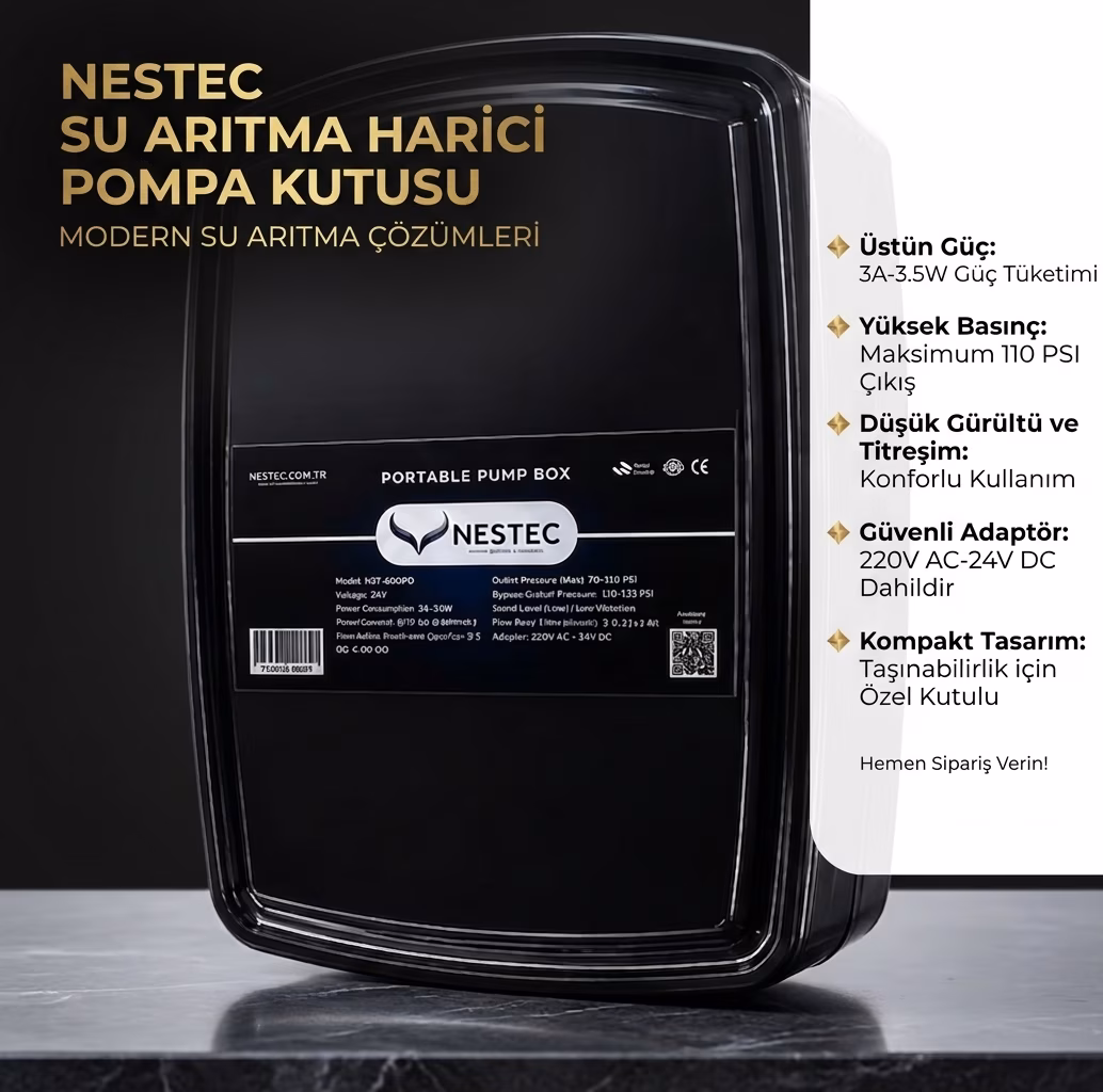 Su Arıtma Cihazı Pompa Kiti – Pompasız Cihazı Pompalıya Çevirme Seti