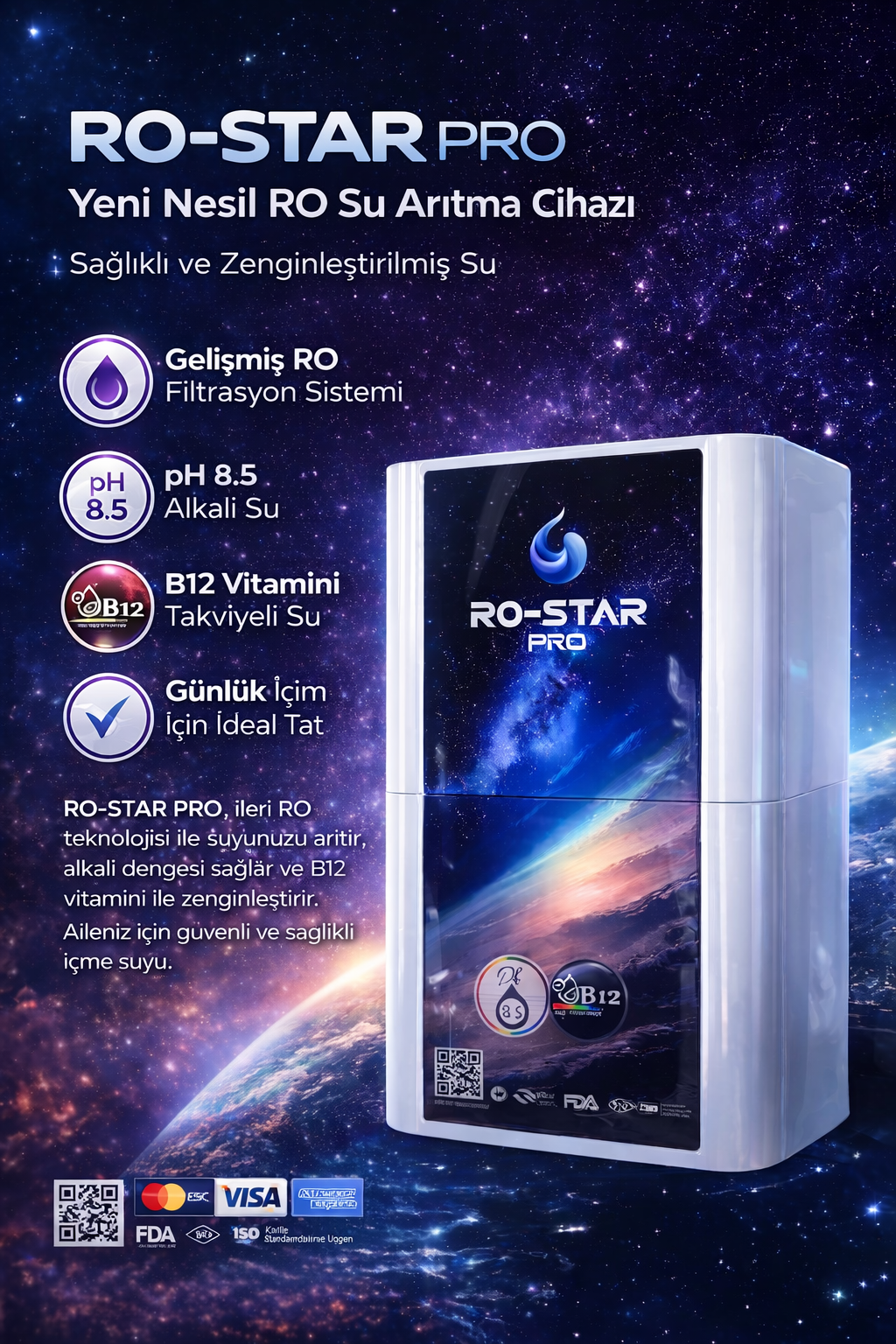 RO-STAR PRO 8 LITRE SU ARITMA CIHAZI - 1