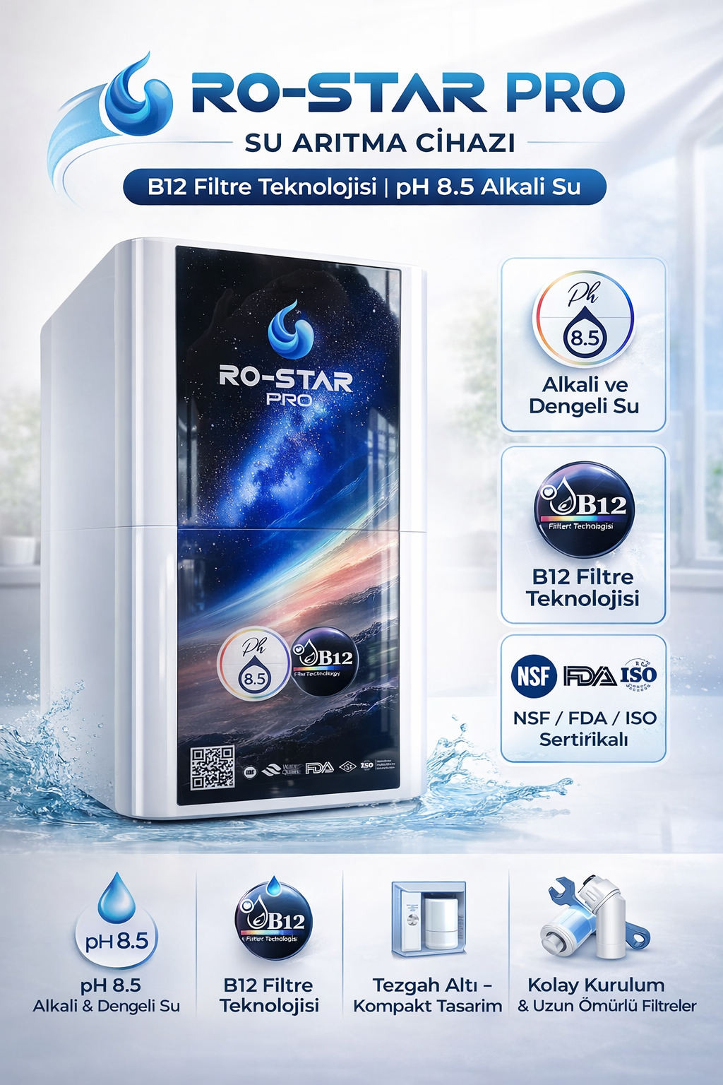 RO-STAR PRO 8 LITRE SU ARITMA CIHAZI